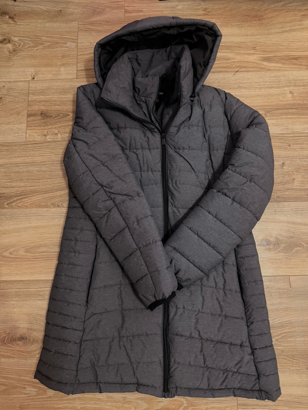 Express Quilted Puffer Jacket - Charcoal